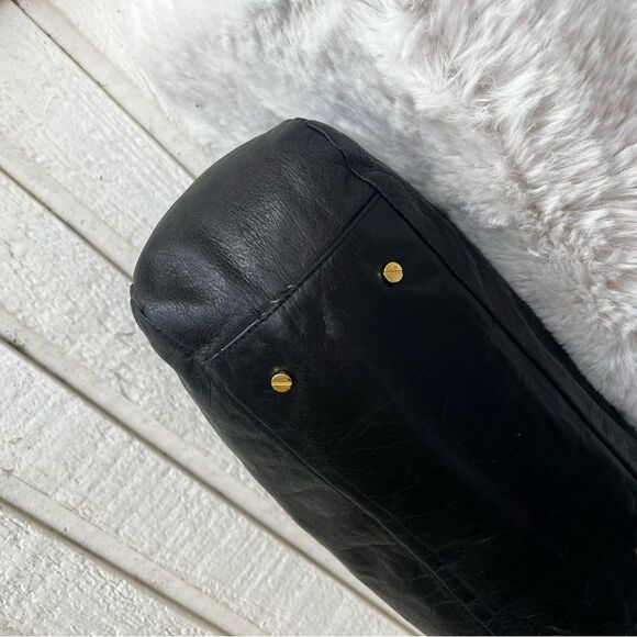 TORY BURCH Black Amanda Marion Robinson Hobo Baguette + Wallet Set - Picture 8 of 12